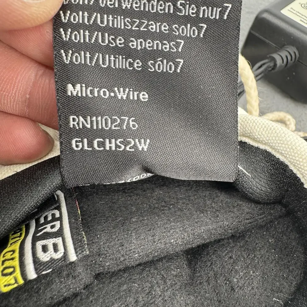 Gerbing's Core Heat S2‎ Battery Heated Gloves Womens M Gray White Motorcycle 7V